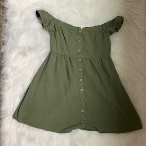 Off the shoulder mini dress